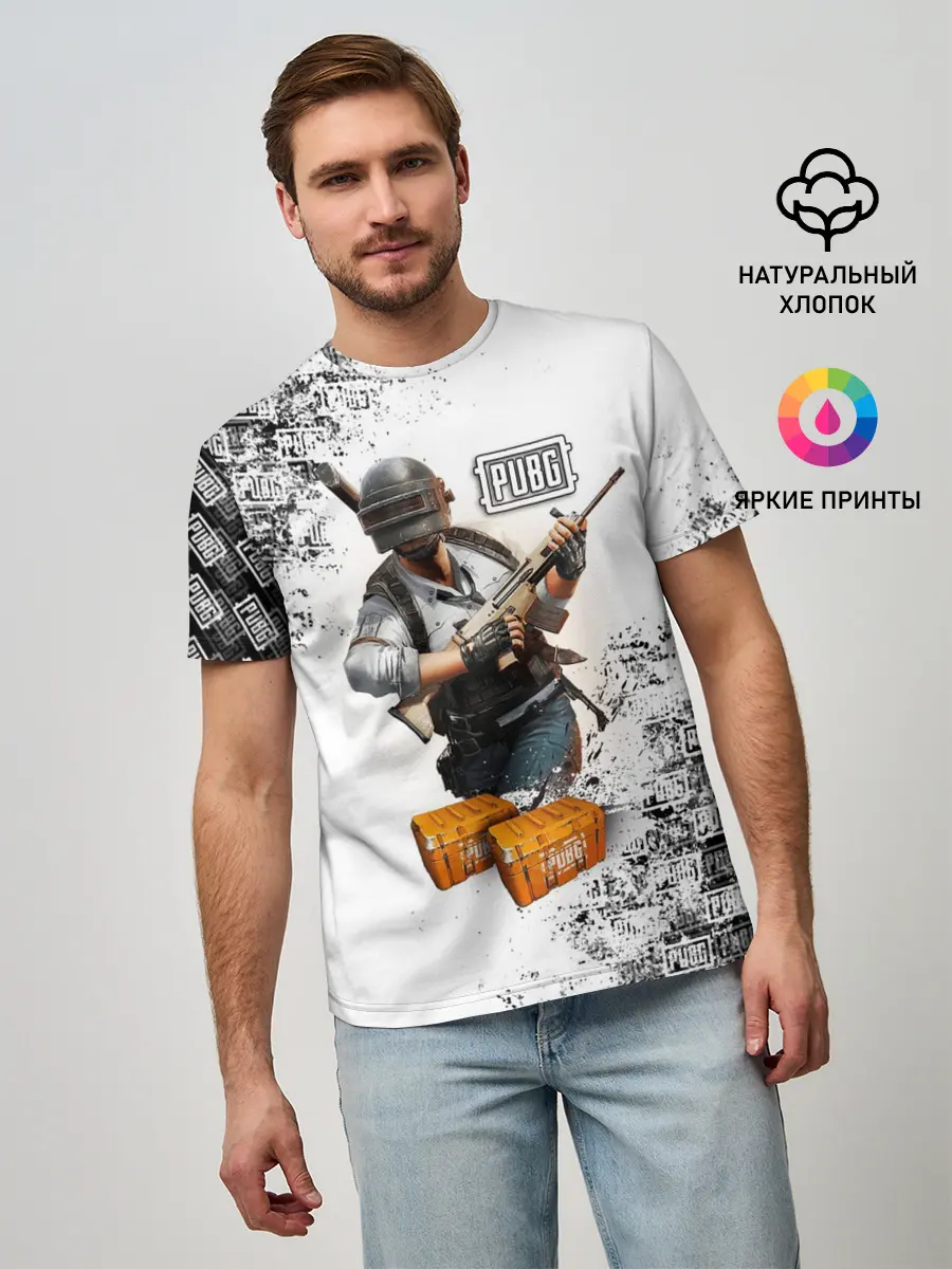 Мужская базовая футболка / PUBG