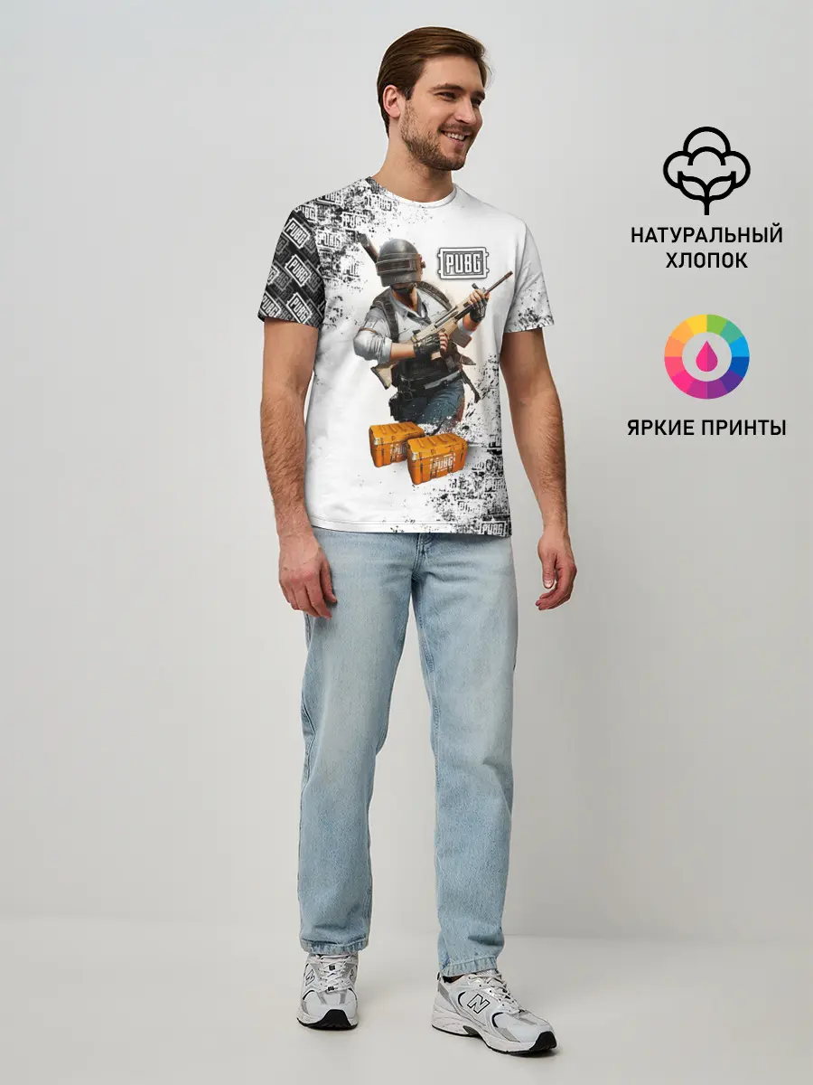 Мужская базовая футболка / PUBG