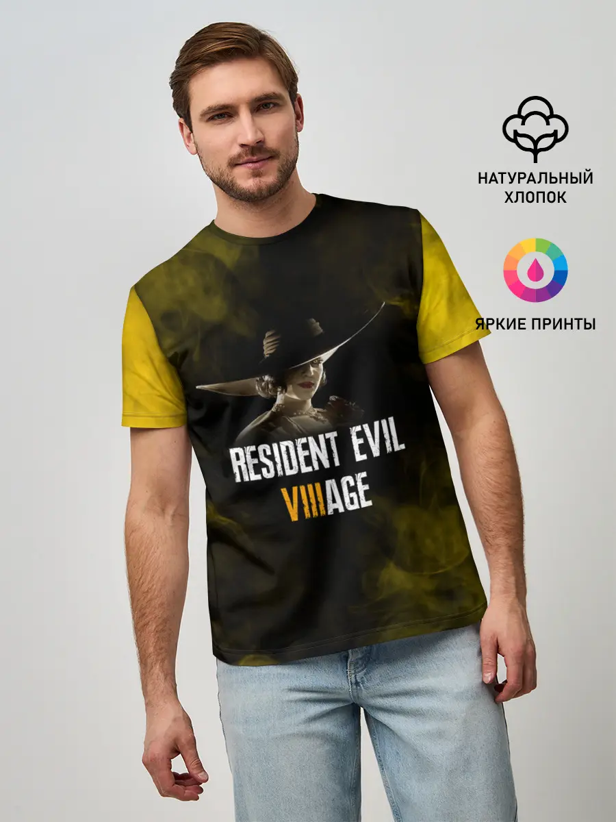 Мужская базовая футболка / RESIDENT EVIL VILLAGE | LADY DIMITRESCU