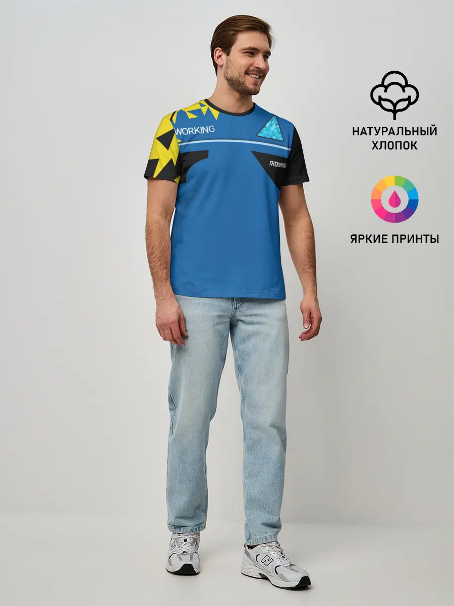 Мужская базовая футболка / Detroit:become