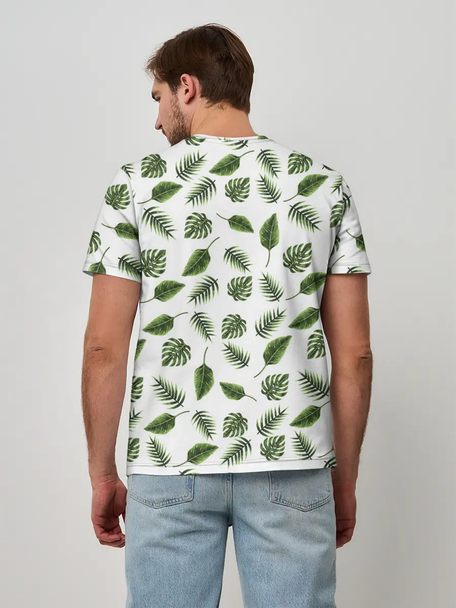 Мужская базовая футболка / папоротник