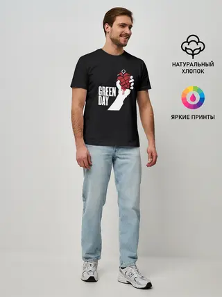 Мужская базовая футболка / Green Day
