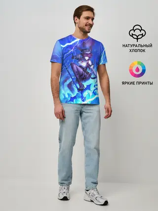 Мужская базовая футболка / Rosaria | Genshin Impact