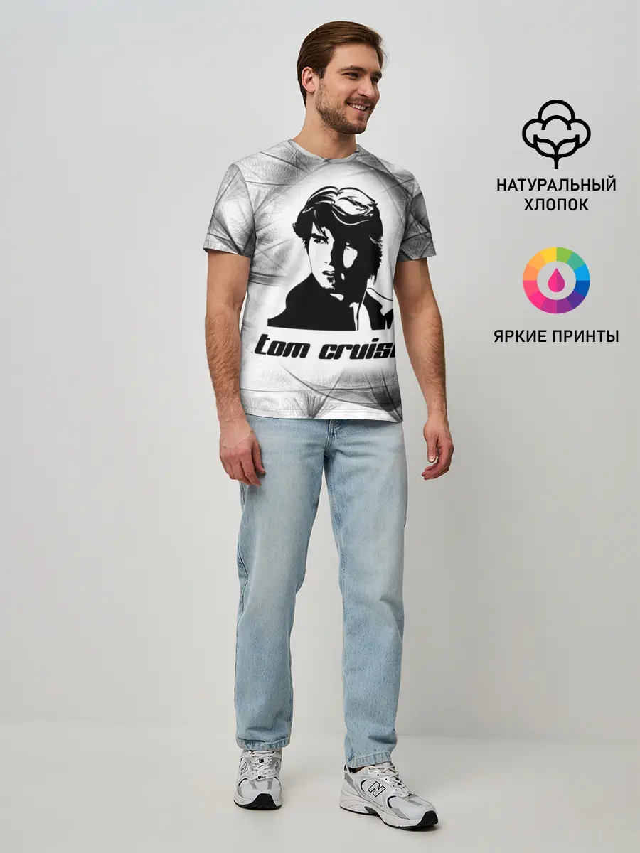 Мужская базовая футболка / Tom Cruise