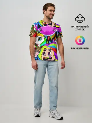 Мужская базовая футболка / 6IX9INE