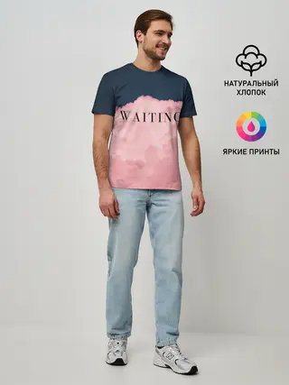 Мужская базовая футболка / WAITING