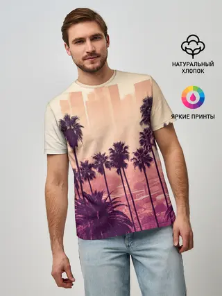 Мужская базовая футболка / Los Angeles