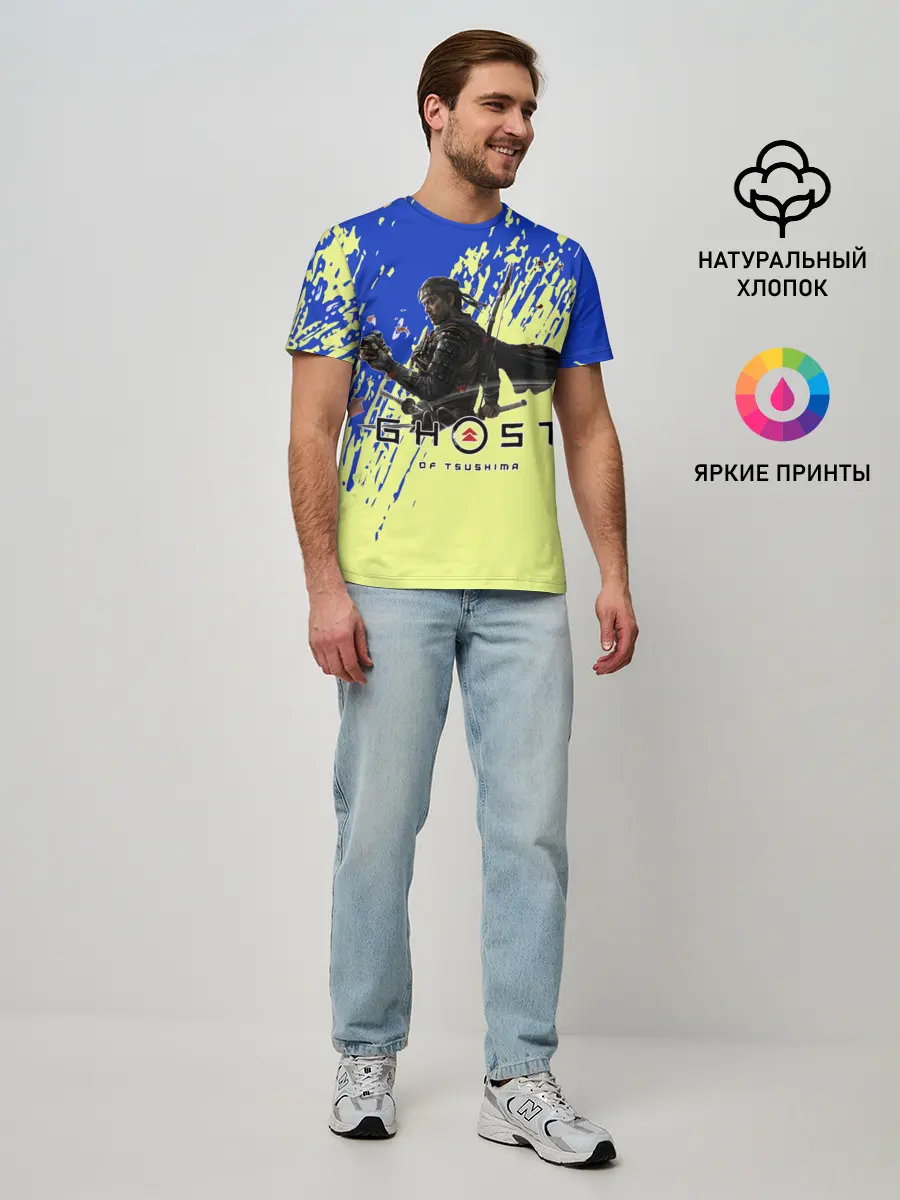Мужская базовая футболка / Ghost of Tsushima
