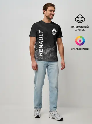 Мужская базовая футболка / Рено, текстура