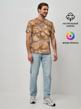 Мужская базовая футболка / Камни