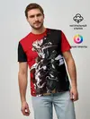 Мужская базовая футболка / Goblin Slayer red and black