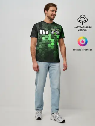 Мужская базовая футболка / GTA 5 / ГТА 5