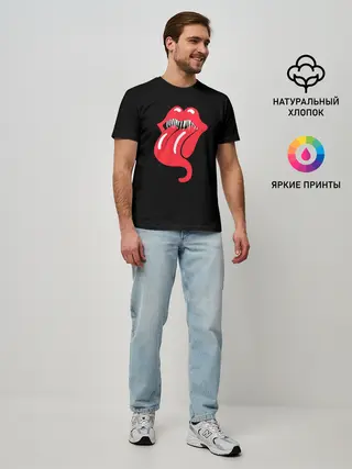 Мужская базовая футболка / Monsters Kiss