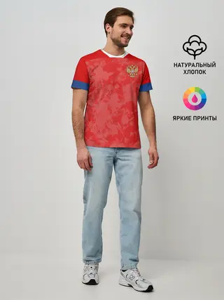 Мужская базовая футболка / Russia home EURO 2020