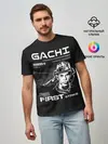 Мужская базовая футболка / Гачи первый удар