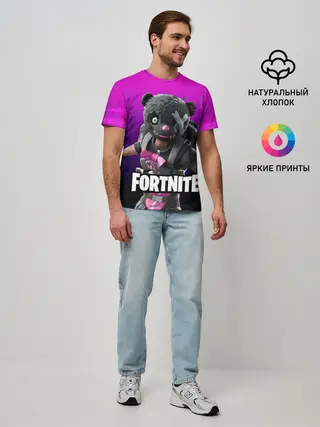 Мужская базовая футболка / Фортнайт