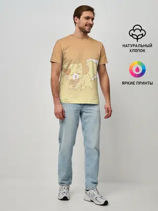 Мужская базовая футболка / милашный зверек