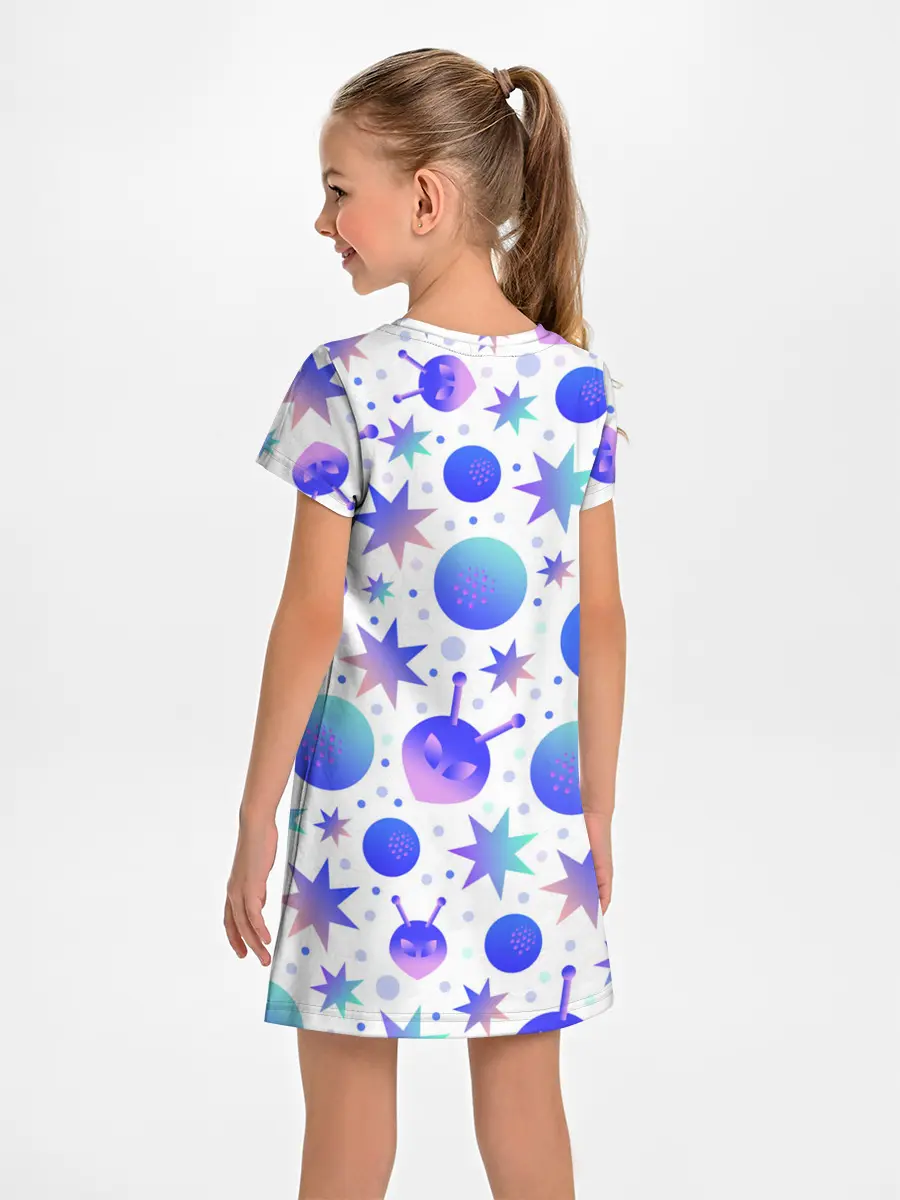 Детское платье / Яркая галактика