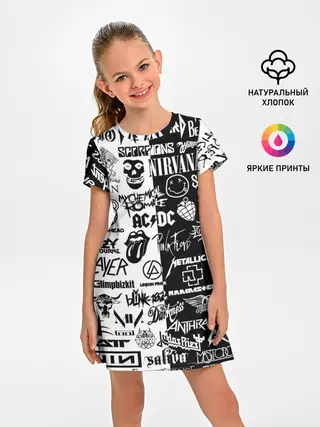 Детское платье / Эмблемы Рок Групп