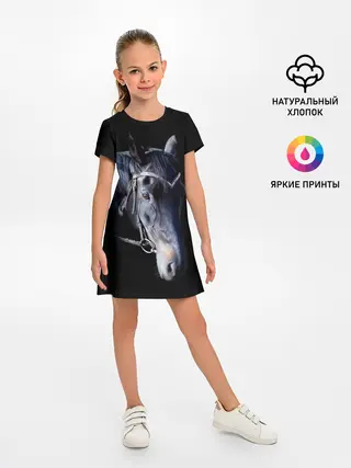 Детское платье / Конь вороной