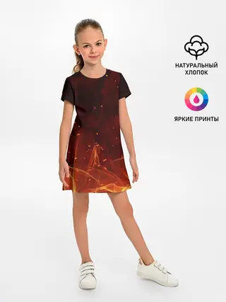 Детское платье / ПЛАМЯ 3D