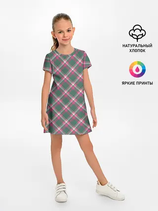 Детское платье / Клеточный узор