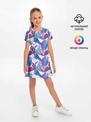 Детское платье / Абстракция пятна краски