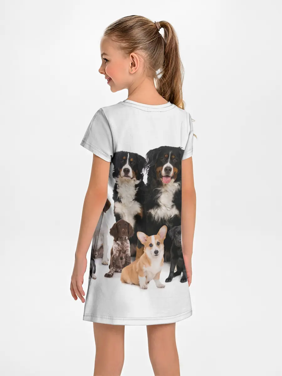 Детское платье / Породистые собаки