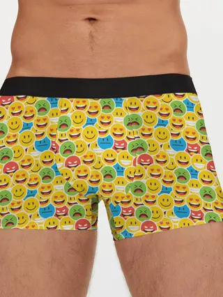 Мужские трусы боксеры / Смайлики