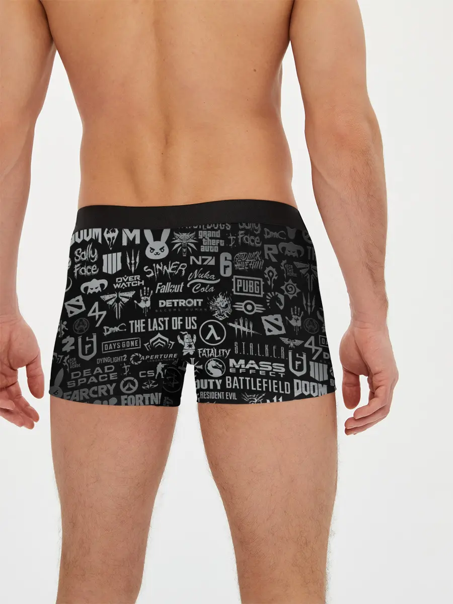 Мужские трусы боксеры / ЛОГОТИПЫ ИГР / LOGO GAMES