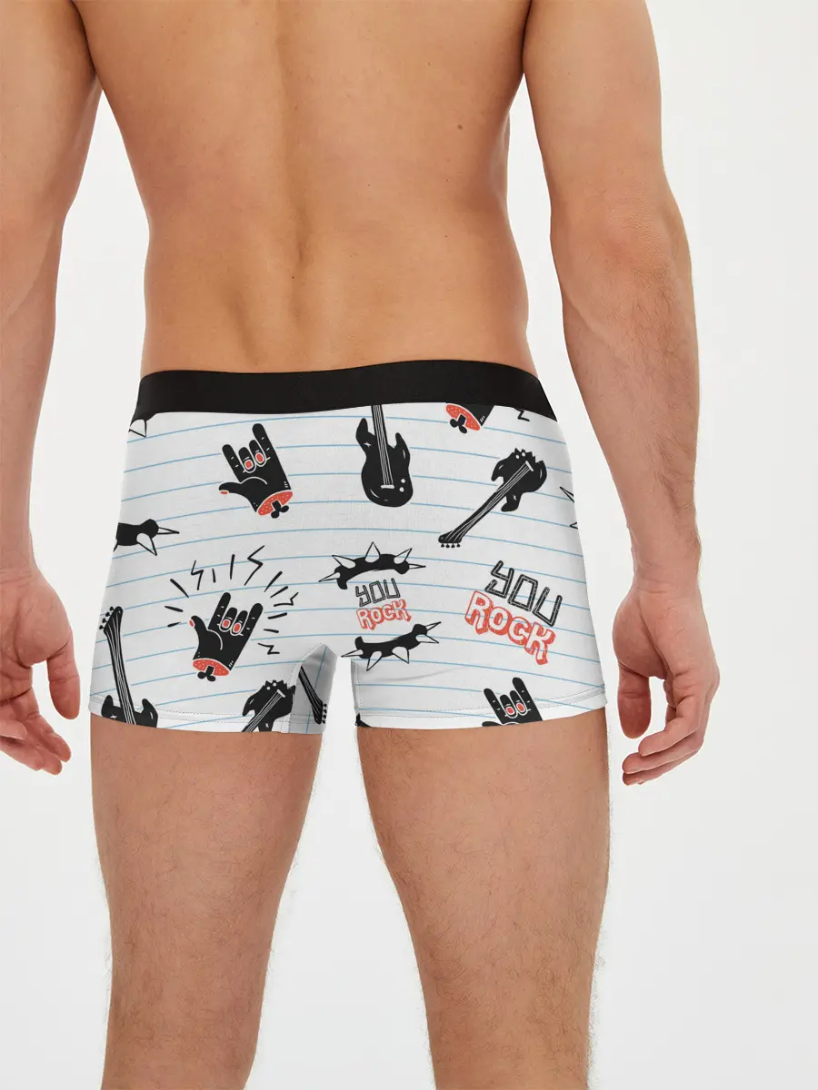 Мужские трусы боксеры / Ты рокер