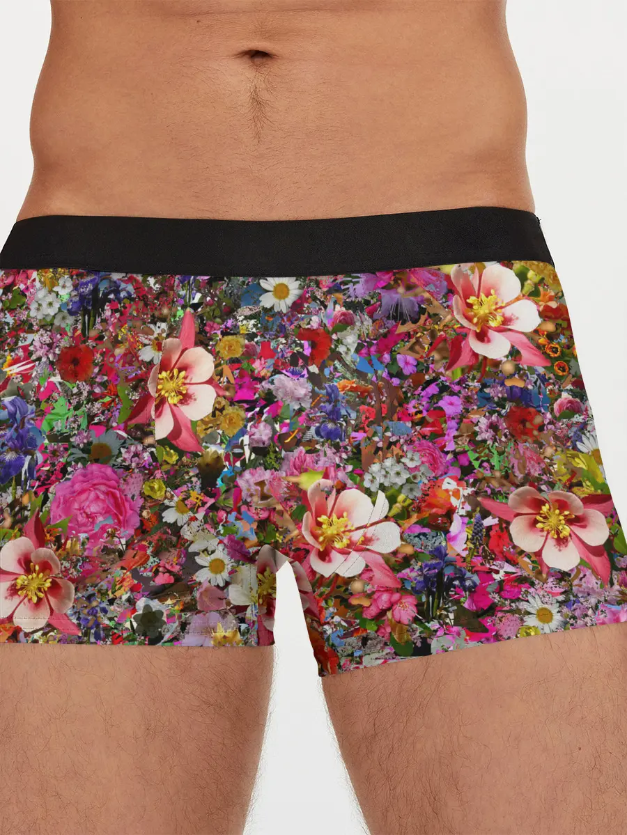 Мужские трусы боксеры / Разные цветы
