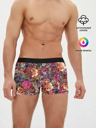 Мужские трусы боксеры / Разные цветы