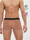 Мужские трусы боксеры / Фон с квадратами