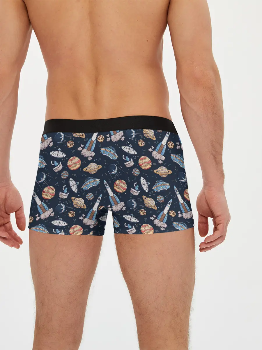 Мужские трусы боксеры / Корабли, планеты и спутники