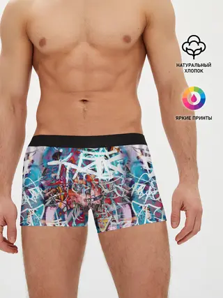 Мужские трусы боксеры / Wall graffiti