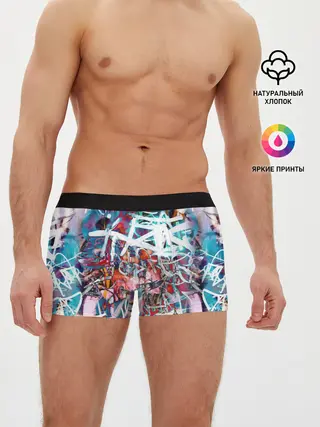 Мужские трусы боксеры / Wall graffiti