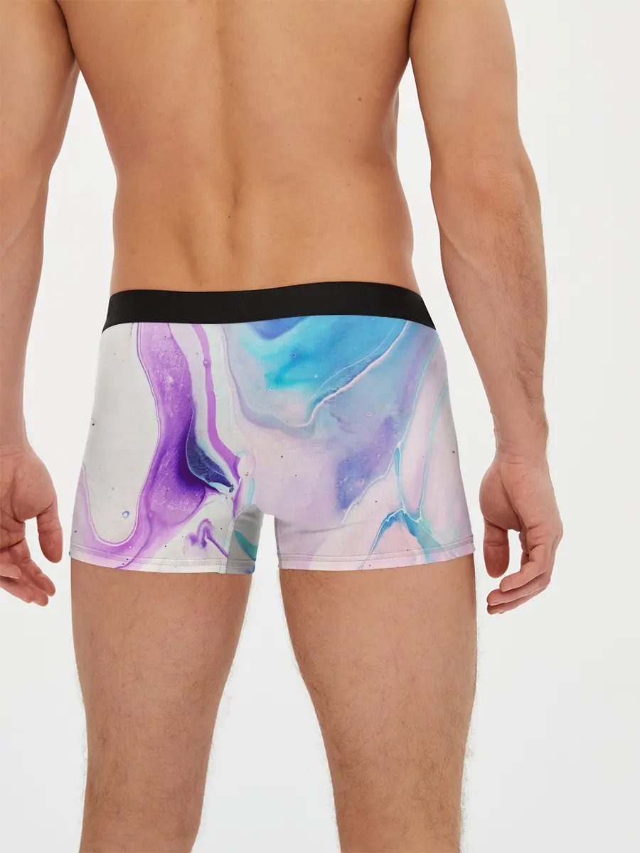 Мужские трусы боксеры / Акварельные разводы