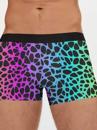 Мужские трусы боксеры / Неоновый градиент