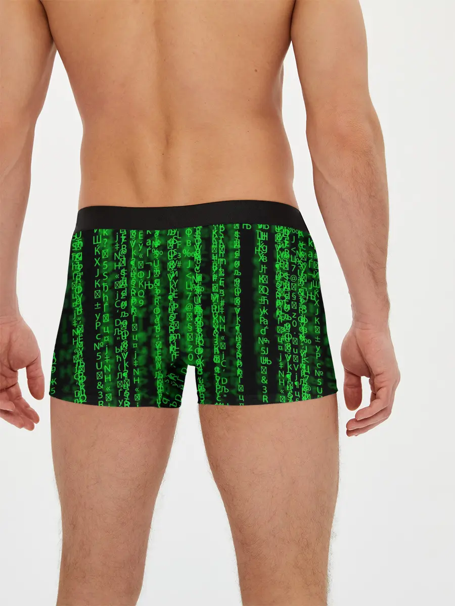 Мужские трусы боксеры / Программная ошибка Баг 3D