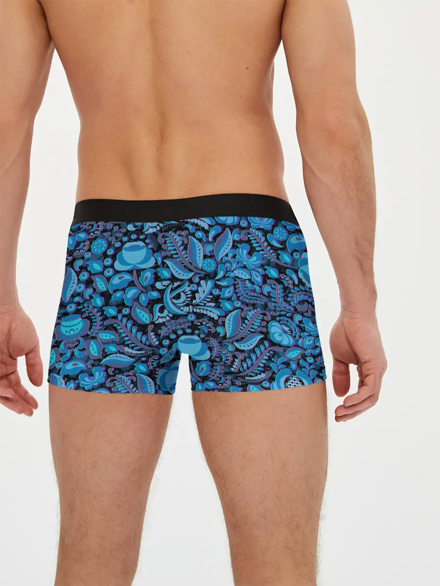 Мужские трусы боксеры / ГЖЕЛЬ ГЛИТЧ | GG | ГГ