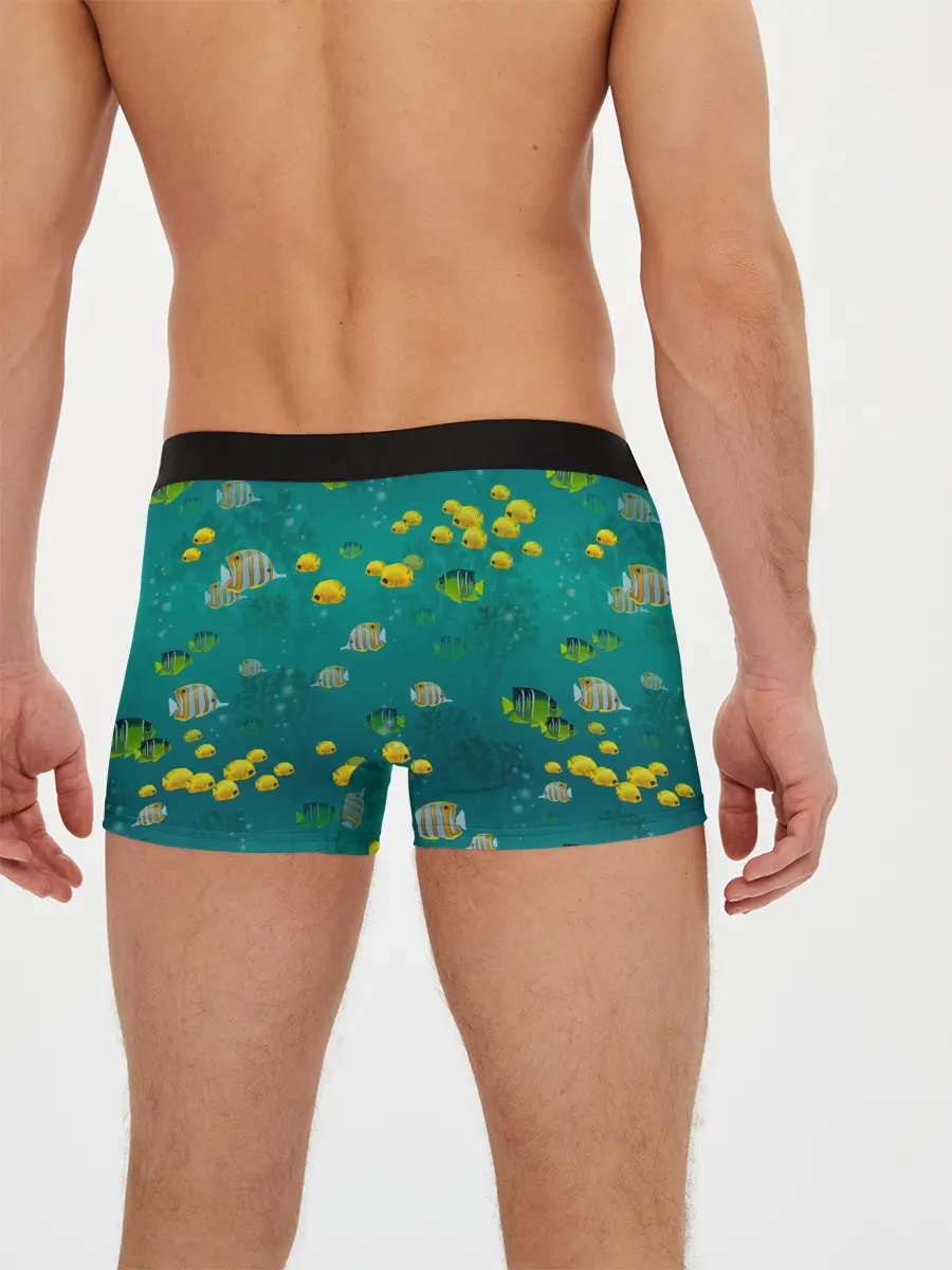 Мужские трусы боксеры / Подводный мир. Рыбки