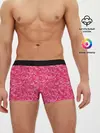 Мужские трусы боксеры / Цикламеновая пиксельная абстракция