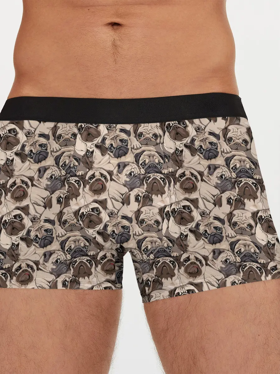 Мужские трусы боксеры / Мопсы