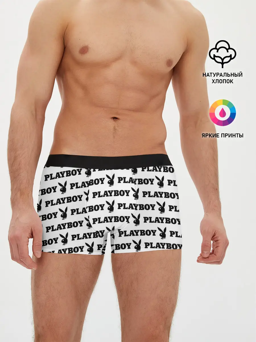 Мужские трусы боксеры / PLAYBOY | ПЛЕЙБОЙ