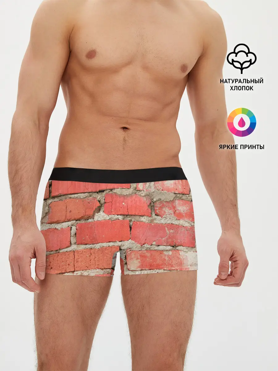 Мужские трусы боксеры / Кирпичная стена