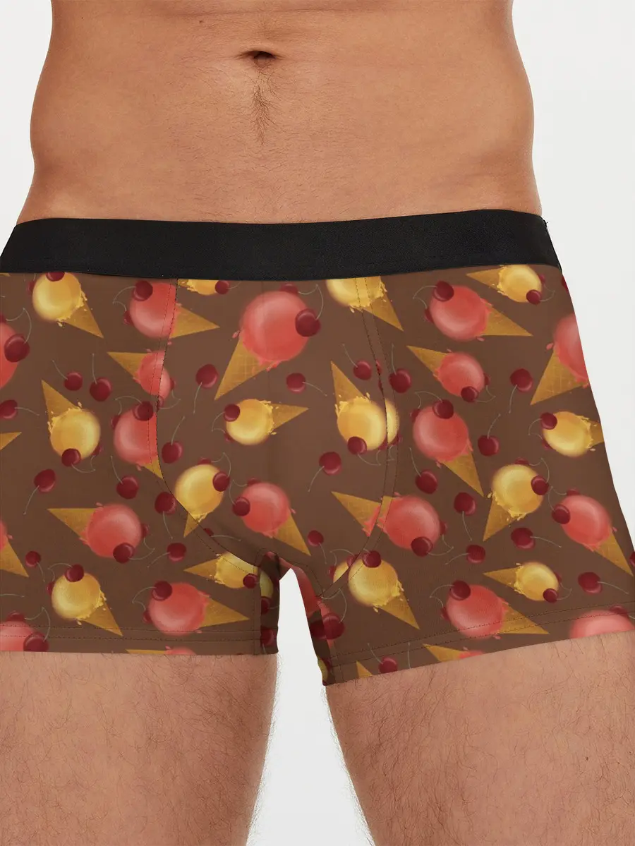 Мужские трусы боксеры / Сладкое мороженое