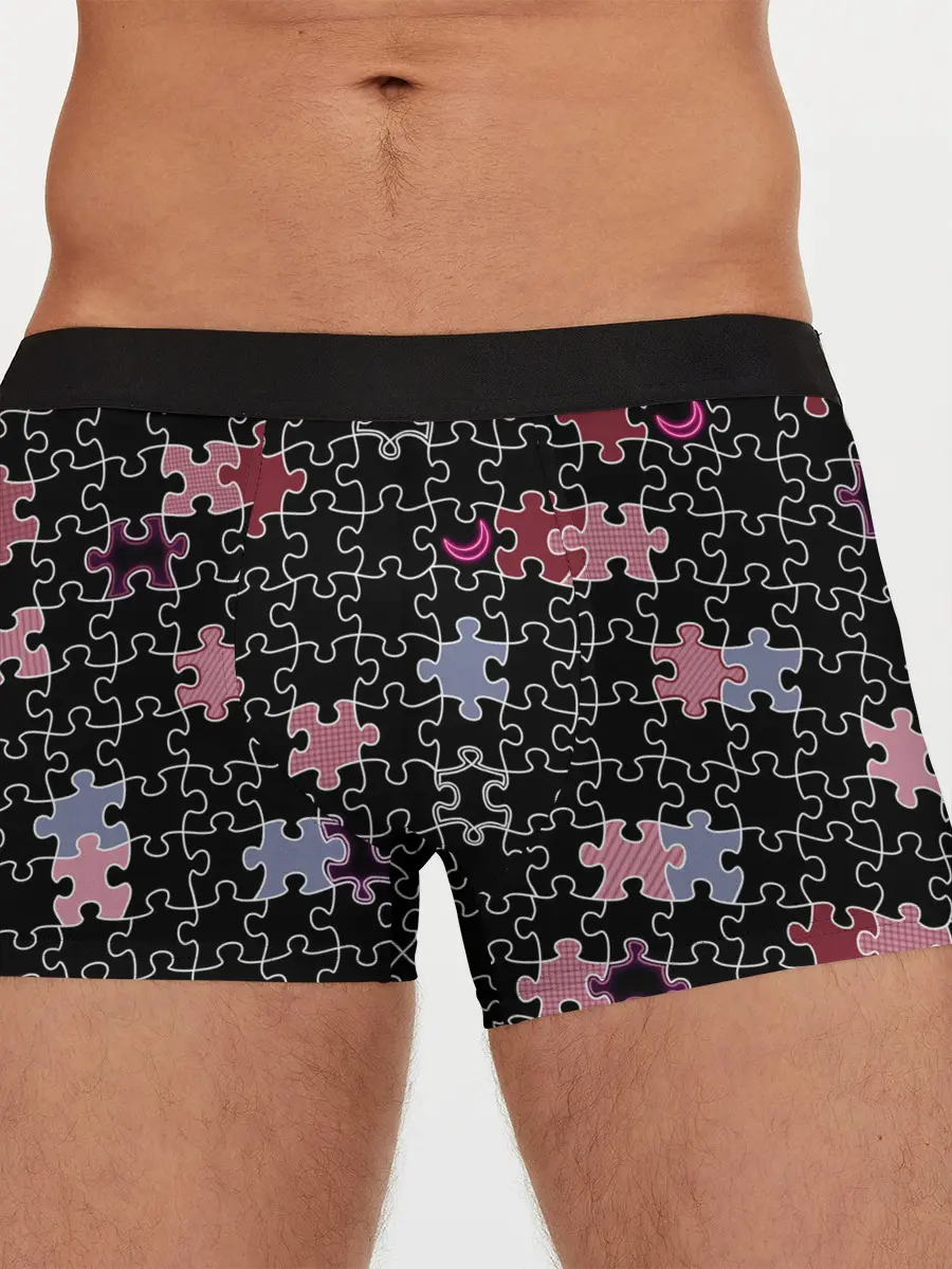 Мужские трусы боксеры / Пазлы Винтажный стиль