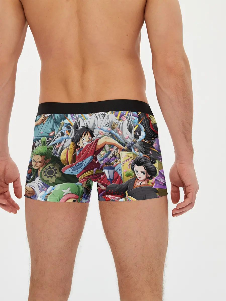 Мужские трусы боксеры / One Piece стикербомбинг