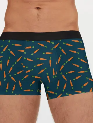 Мужские трусы боксеры / Морковки паттерн